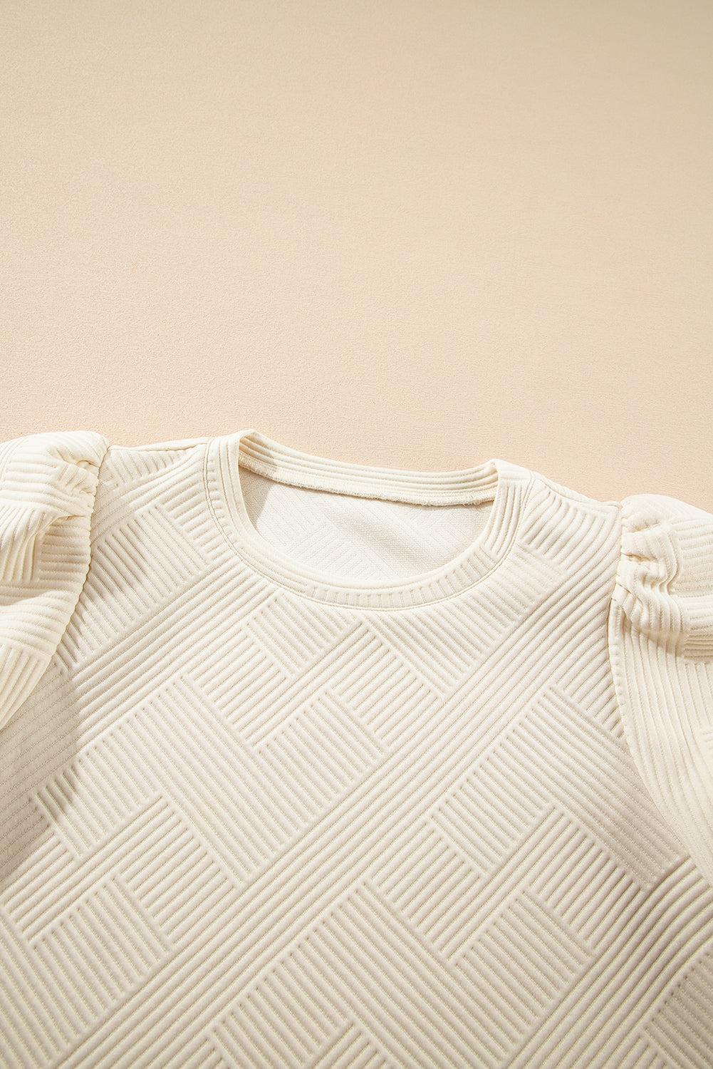 Textured Puff Sleeve T-shirt