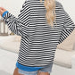 Pumpkin Face Patched Pattern Crew Neck Sweatshirt