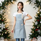 Custom Name Striped Kitchen Apron