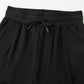 High Waisted Drawstring 2-in-1 Side Pocket Color Block Bikini Shorts