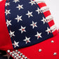 American Flag Rhinestone Decor Baseball Cap