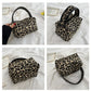 Leopard and Zebra StripesPrint Cosmetic Bag-with Handle