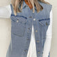 (Pre order 3.10)Denim Pocket Vest Jacket