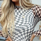 Checkered Mesh Top