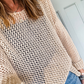 Crochet Hollow-out Jumper Top Sweater
