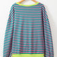 Oversized Contrast Trim Pullover Sweatshirt