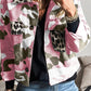 Patchwork Flap Pocket Crop Jacket