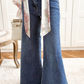 High Waist Button Zip Fly Bell Bottom Jeans