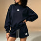 High-neck Top and Shorts Set