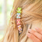 Pink Flower Bow Knot Decor Large Hair Clawclip