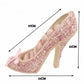 Pink Tweed High Heel Shoe Jewelry Organizer