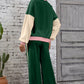 Block Pullover Loose Pant Set