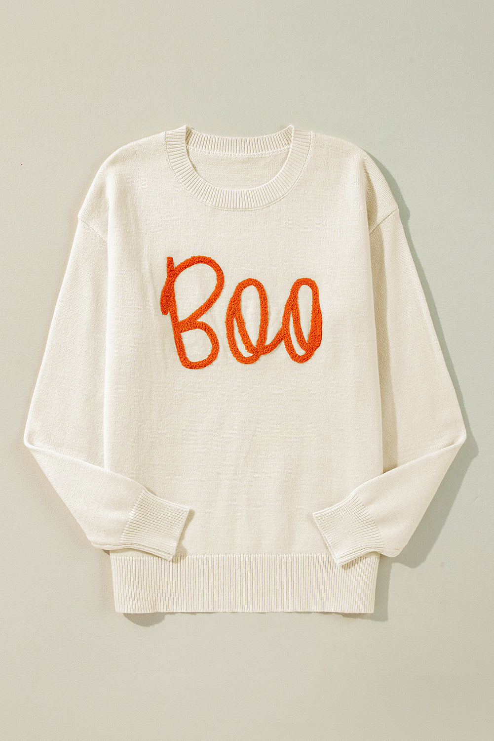 Halloween Boo Soft Knitted Sweater