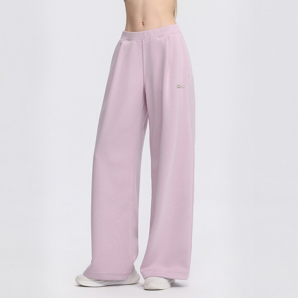 High-Waist Wide-Leg Sweatpants