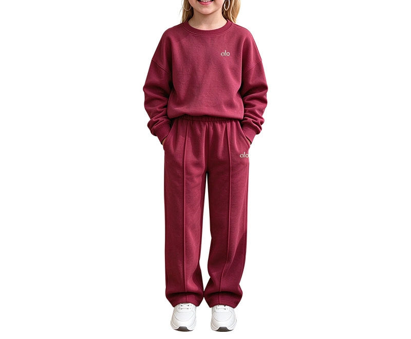Kid's Athletic Sweatshirt & Jogger Pants 2-Piece Set