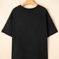 Sequin Jack-o-lantern Pattern Halloween Casual Tee