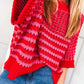 Draped Sleeve Slouchy Sweater