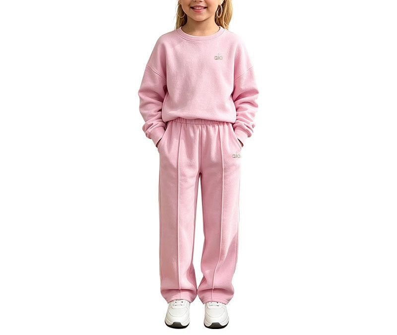 Kid's Athletic Sweatshirt & Jogger Pants 2-Piece Set