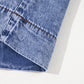Tie V Neck Tucking Detail Short Sleeve Denim Shift Dress