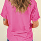 Glitter Ghost Graphic Halloween T Shirt
