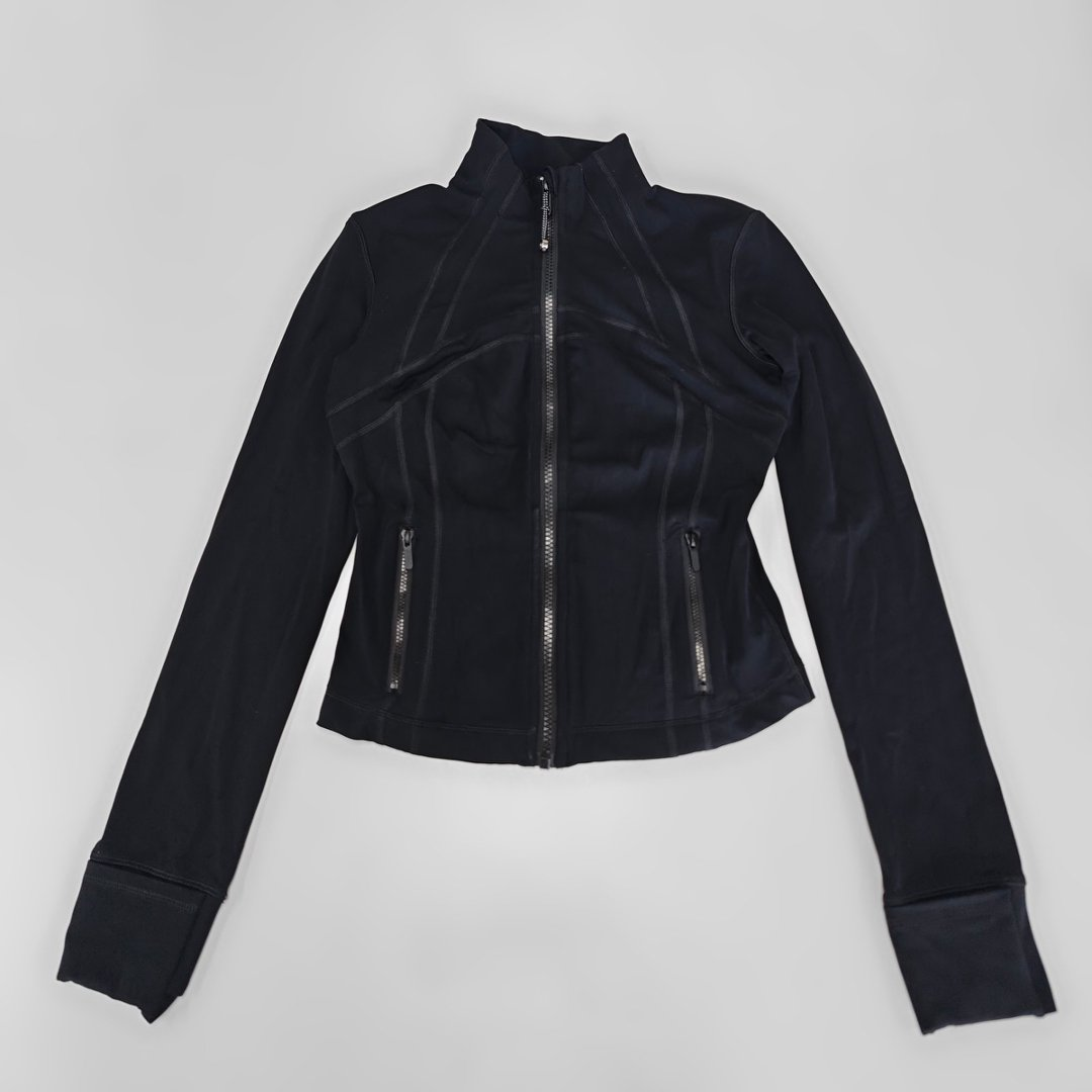 Slim Fit Full-Zip Athletic Yoga Jacket