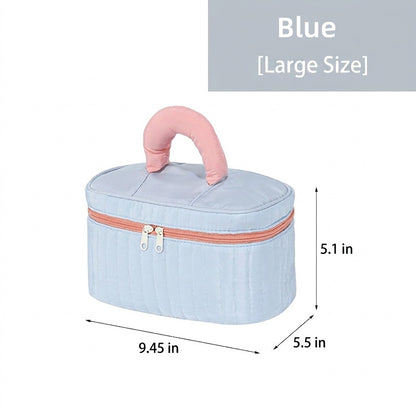 Portable Cosmetic Bag with Personalized Embroidered Name