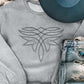 Western Pattern Embroidered Drop Shoulder Pullover Top