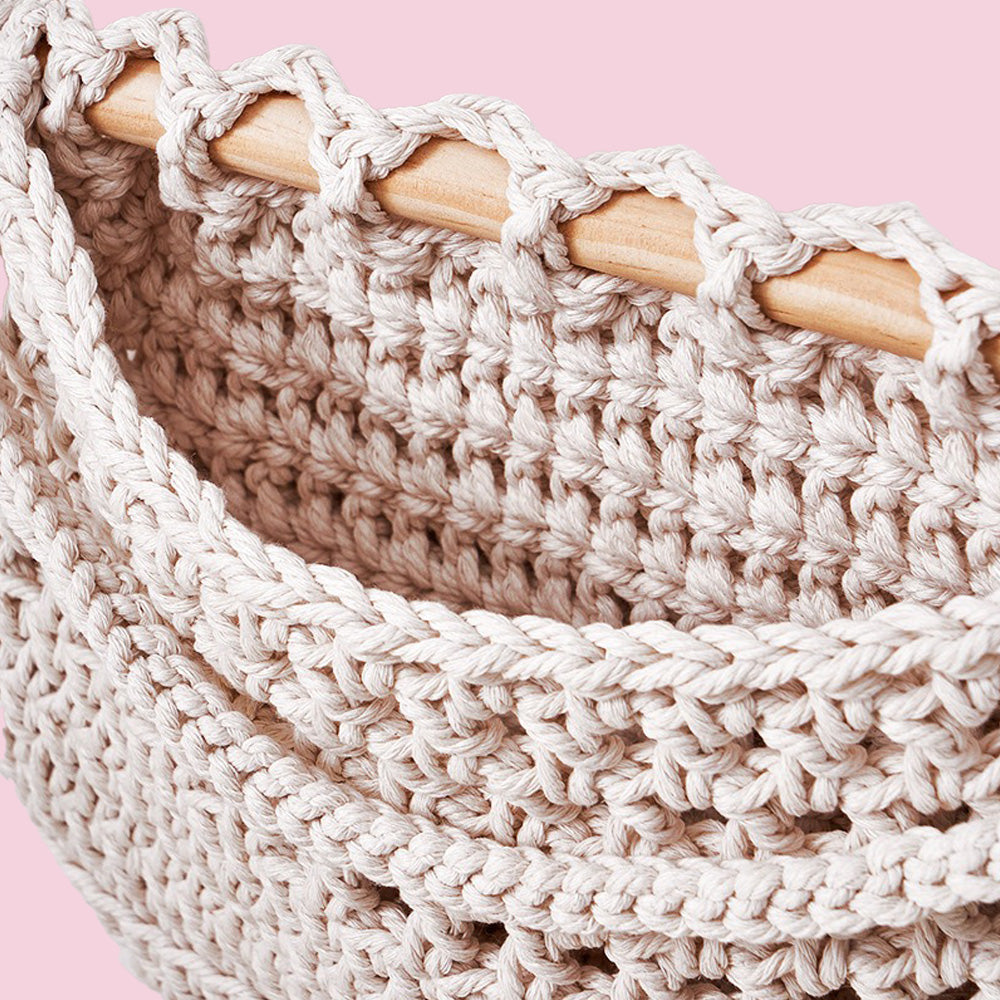 Boho Hanging Basket Detachable Net Bag Organizer