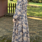 High Waist Long Sleeve Maxi Dress
