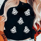 Playful Ghost Patched Cotton Blend T Shirt