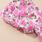 Dainty Floral Smocked Puff Sleeve Flowy Long Dress
