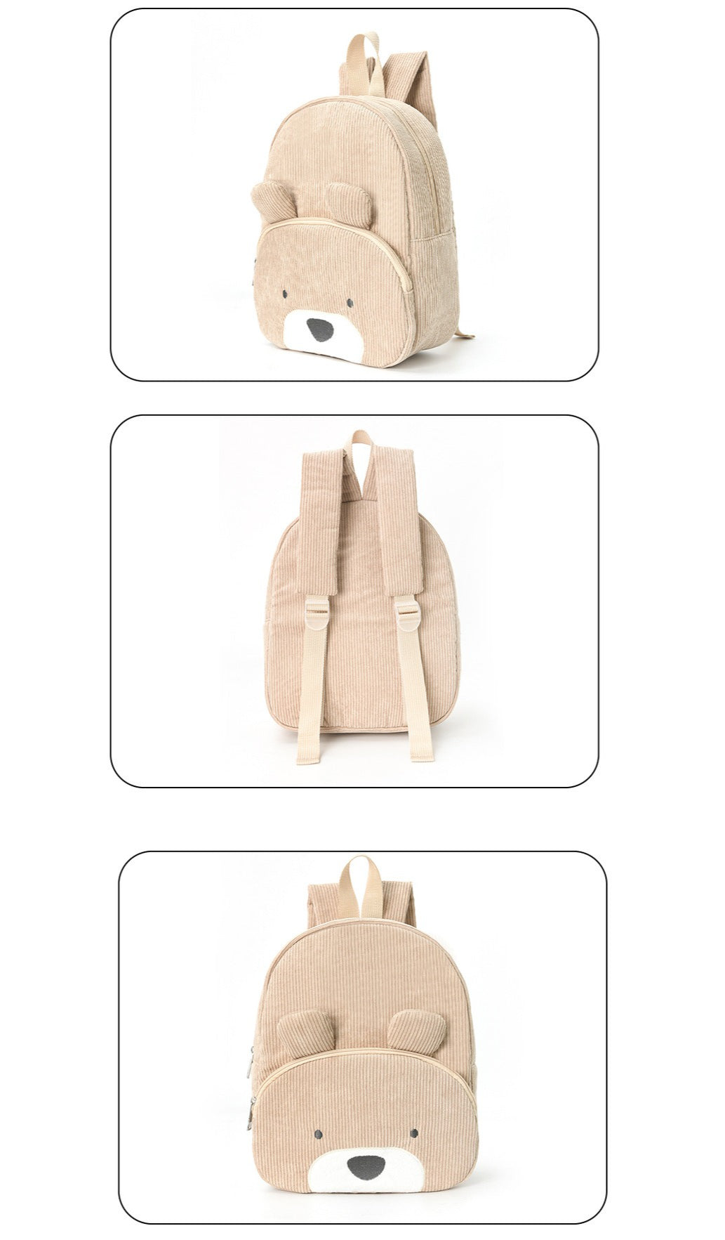 Kindergarten Girl Backpack With Zip Opening