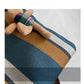 Canvas Striped Convertible Tote Bag