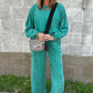 (Pre order/10.5)Wash Pullover Top and Cargo Pants Set