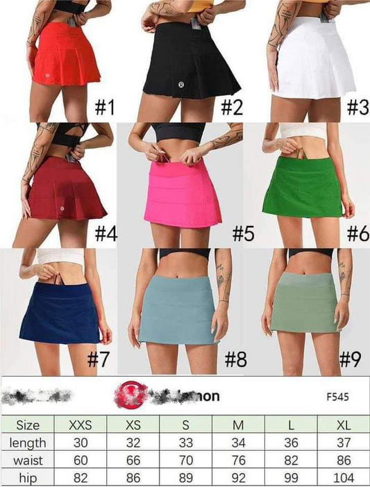 Yoga Skirt with Shorts & Pockets-9 Colors