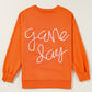 Tinsel Game Day Drop Shoulder Graphic Sweatshirt