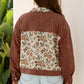 Floral Patchwork Shirt Style Jacket