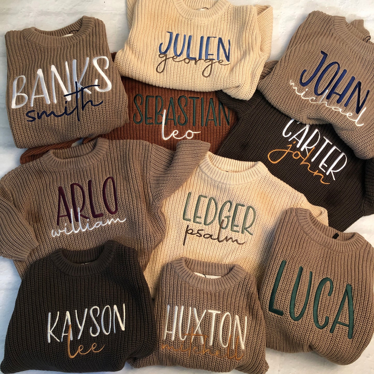 Custom Embroidered Sweaters