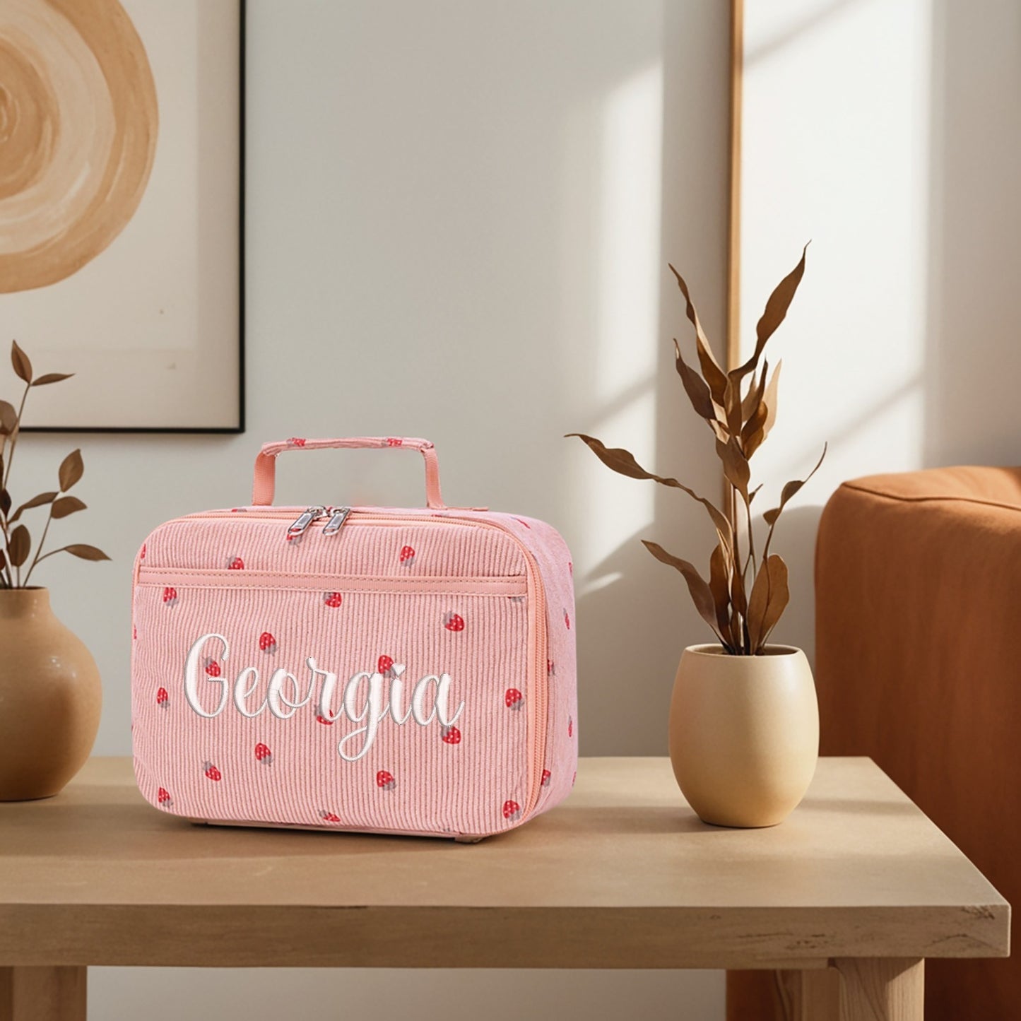 Custom-Embroidered Thermal Insulation Portable Lunch Bag
