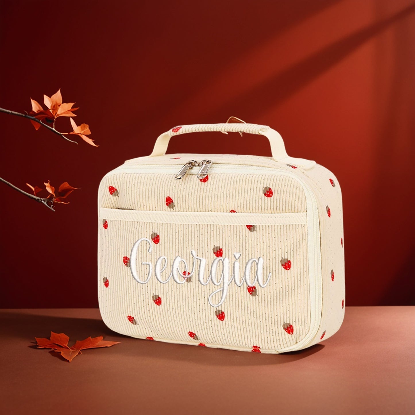 Custom-Embroidered Thermal Insulation Portable Lunch Bag