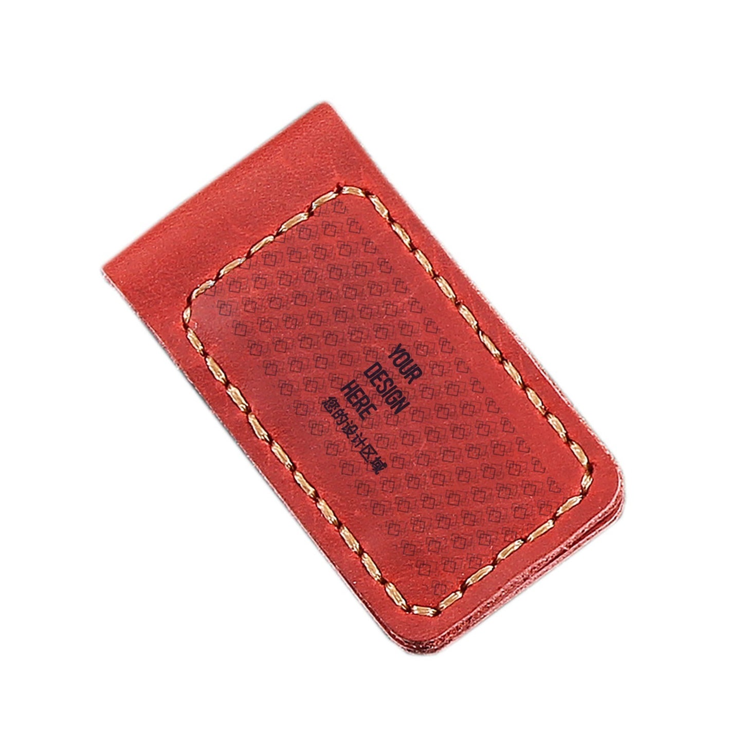 Customized Genuine Leather Magnetic Money Clip