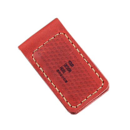 Customized Genuine Leather Magnetic Money Clip