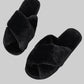 New Cross Plush Slippers - KOC