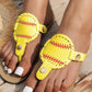 Baseball Flip-Flop Flat Sandals