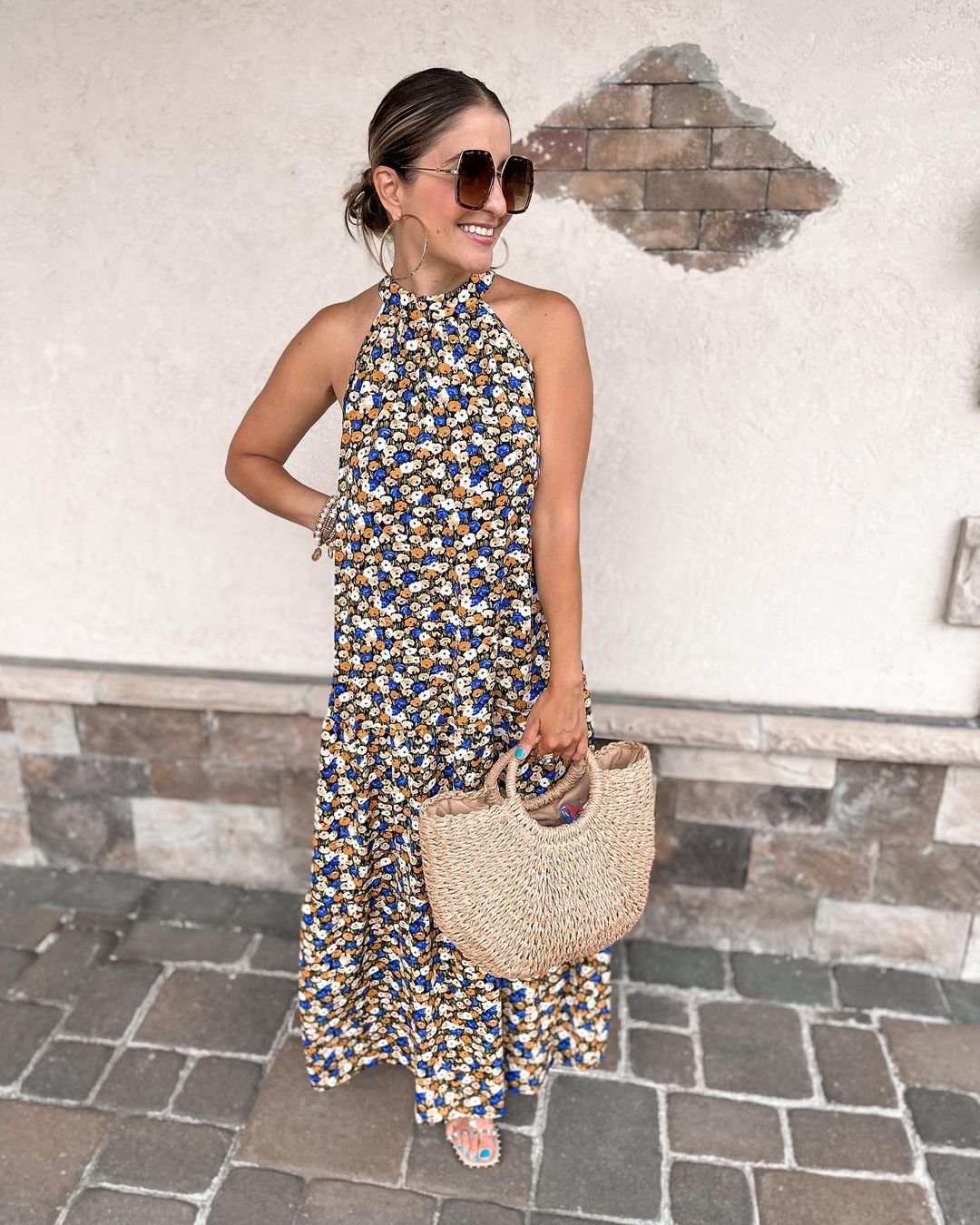 Large Straw Beach Bag - KOC