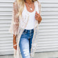 Sequined Sheer Long-sleeved Cardigan