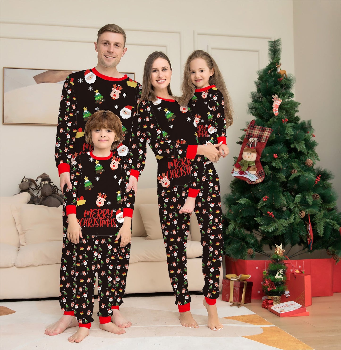 (05) Kid's Christmas Pajamas Family Pack