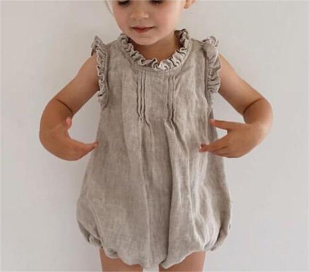 Linen Baby Bodysuit