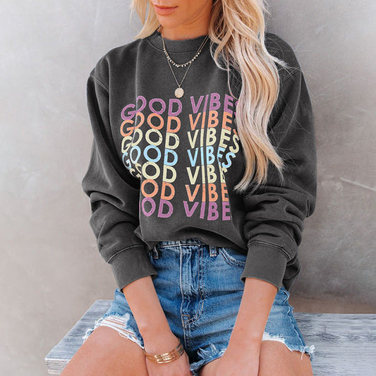 Crew Neck Pullover Sweatshirt