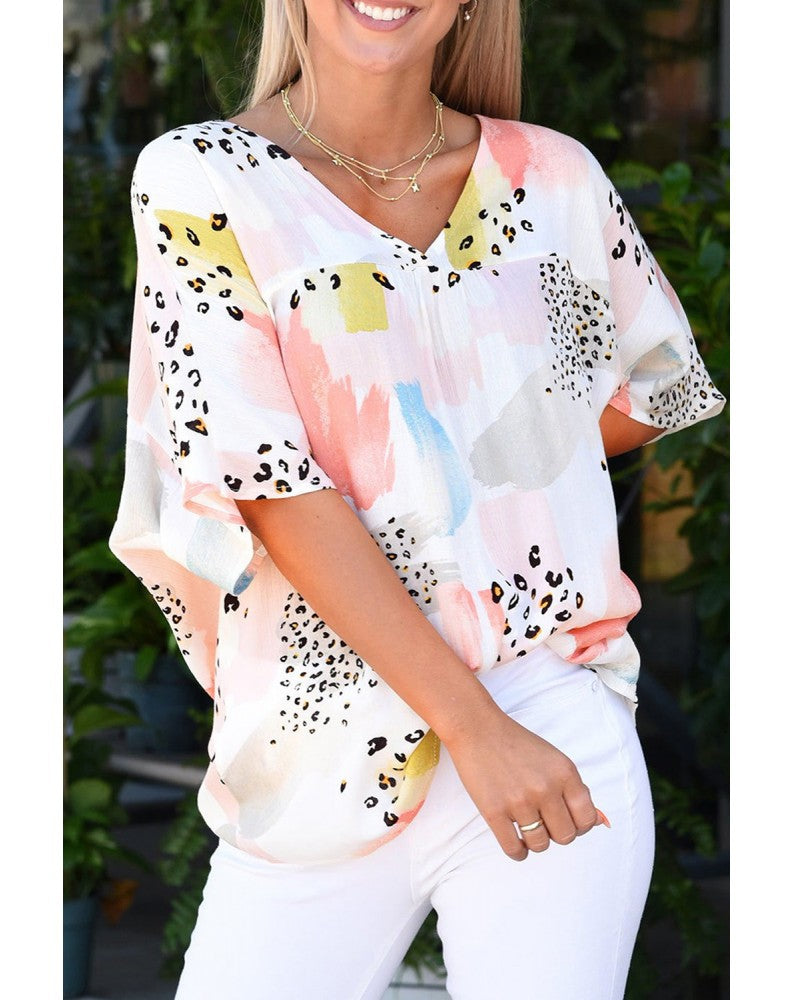 Cutout Leopard Shirt